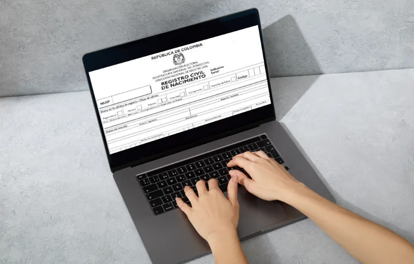 descargar registro civil de nacimiento en linea