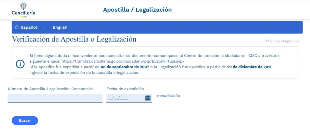 apostillar registro civil de nacimiento en colombia